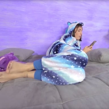 Stunning Aradia In A One-Piece Hooded Pajama And Purple Slippers Aradia VRFootFetish vr porn video