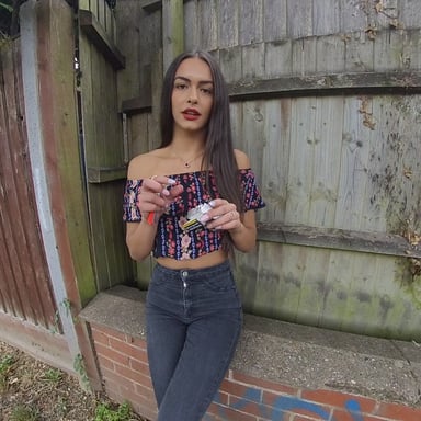 Kim Model Dark Jeans porn