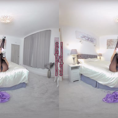 Melanie Walsh Seductive Tease in Glossy Black Tights GlossTightsGlamourVR vr porn video