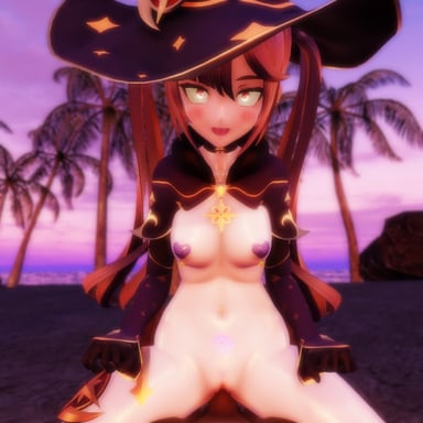 Genshin Impact - Mona beach Sunset Ride Lewd FRAGGY vr porn video