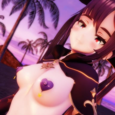 Genshin Impact - Mona beach Sunset Ride Lewd FRAGGY vr porn video