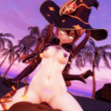 Genshin Impact - Mona beach Sunset Ride Lewd FRAGGY vr porn video