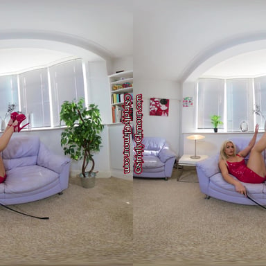 Chelsea Red Dress Tease To Please ChelseaChamberlain StrictlyGlamourVR vr porn video