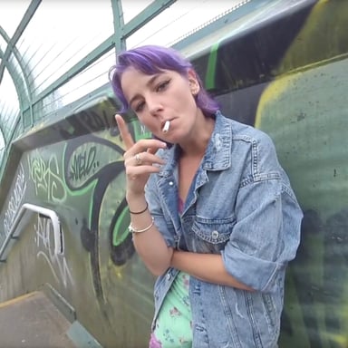 Annabel Lee - Smoking on the bridge Annabel Lee VRSmokers VR porn video