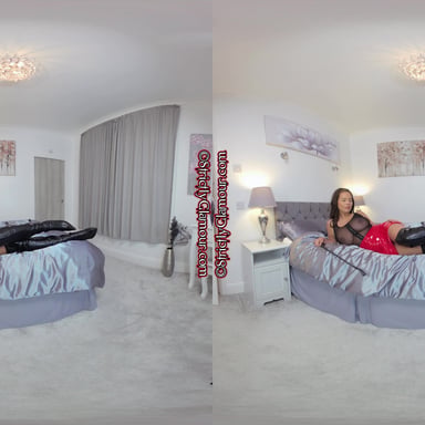 Kay in Tight PVC Mini-skirt Kay StrictlyGlamourVR vr porn video