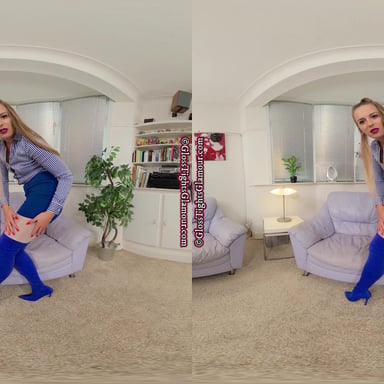 Monika Estate agent property assessment MonikaLaraSmith GlossTightsGlamourVR vr porn video