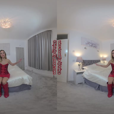 Samantha in Red PVC StrictlyGlamourVR vr porn video