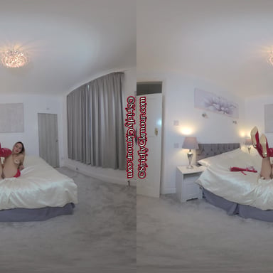 Samantha in Red PVC StrictlyGlamourVR vr porn video