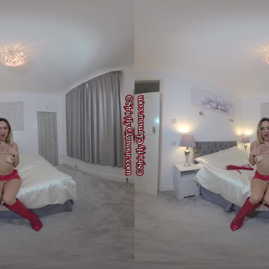 Samantha in Red PVC StrictlyGlamourVR vr porn video