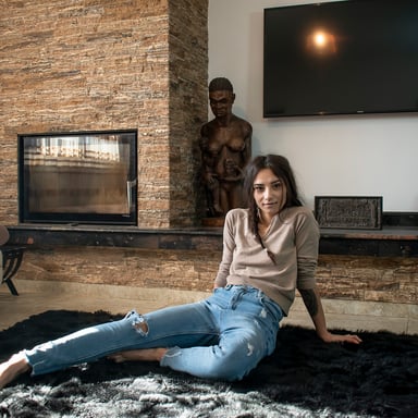 Zoe Foxxy - Small tits teen rips off her stockings to get fucked VRStars vr porn video