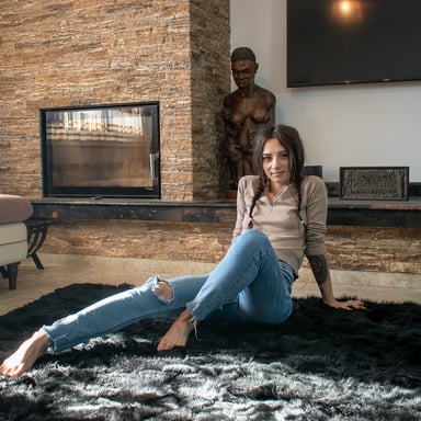 Zoe Foxxy - Small tits teen rips off her stockings to get fucked VRStars vr porn video