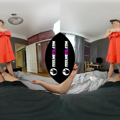 Teenmodel Sascha Giving A Handjob And Rubbing The Dick With A Vagina FeelmeVR vr porn video