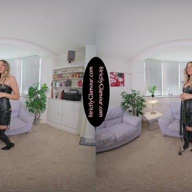 Miss V Lust For Leather Has Its Time To Shine StrictlyGlamourVR vr porn video