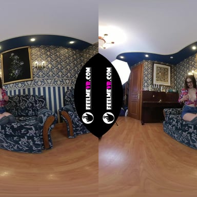 Teenager Style Nude Pohotosession Vr180 Backstage With Busty Girl Lina FeelmeVR vr porn video