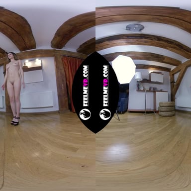 Josie In Virtual Reality Vr180 Nude Photoshoot Backstage FeelmeVR vr porn video