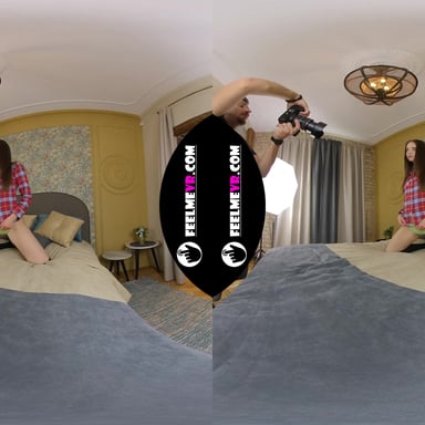Virtual Reality Backstage Sexy Phoneixa Poses Naked in Photosession FeelmeVR vr porn video