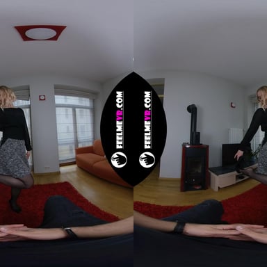 Leyla First Time Ever Naked Shy Striptease FeelmeVR vr porn video