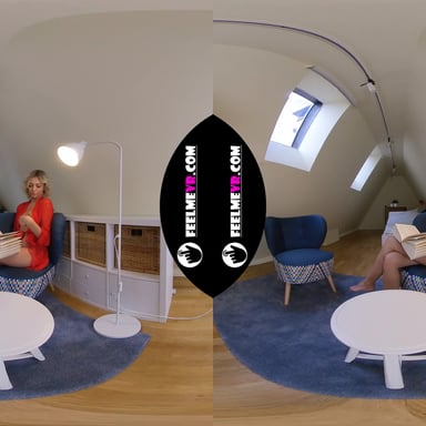 Tiffany Pretty Blonde Shows Open Pussy 180vr FeelmeVR vr porn video