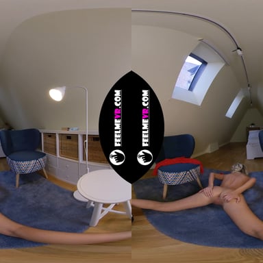 Tiffany Pretty Blonde Shows Open Pussy 180vr FeelmeVR vr porn video