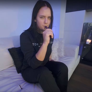 Teen Rosalina Aesthetic White Couch Chilling Jilling Vaping And Using Hitachi To Real Female Orgasm VRgoddess vr porn video