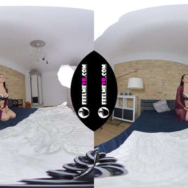 Zhane Sexy Busty Babe Nude Photosession Backstage FeelmeVR vr porn video