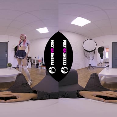 Virtual Reality Nude Lapdance Video With Pink Hair Girl Lilly FeelmeVR vr porn video