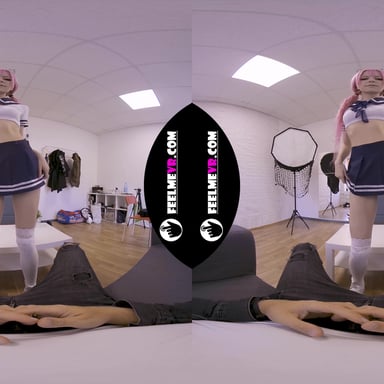 Virtual Reality Nude Lapdance Video With Pink Hair Girl Lilly FeelmeVR vr porn video