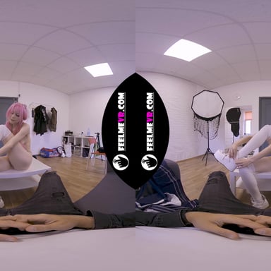 Virtual Reality Nude Lapdance Video With Pink Hair Girl Lilly FeelmeVR vr porn video