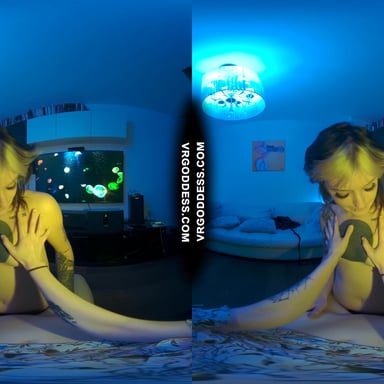 Brille Giving Sexy Striptease Lapdance With Pussy Licking Dildo For Ingrida Pov VRgoddess vr porn video