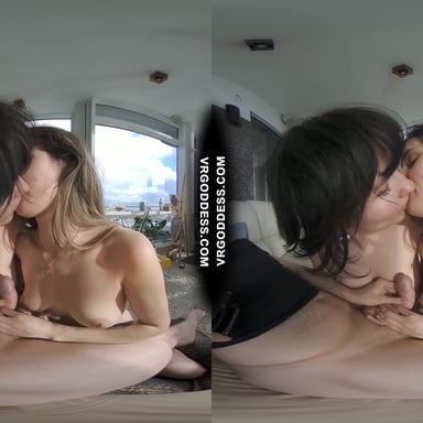 Big Bob Sofie With Josie Giving Me Between The Scenes Handjob Cum On Tits Pov VRgoddess vr porn video