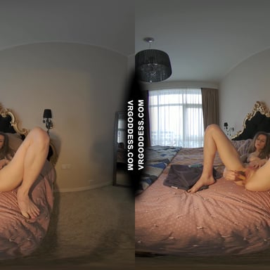 Fetish Video With Josie Stuffing Her Pussy With Glowsticks And Hitachi Vibe To Orgasm VRgoddess vr porn video