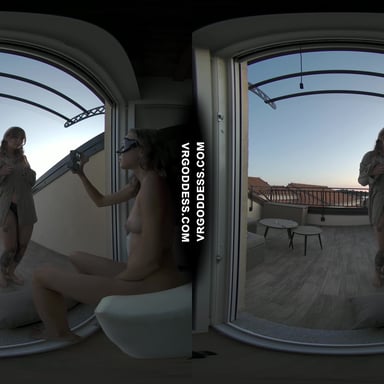 Private Sunset Vacation Dancing And Pussy Licking Miss Pussycat With Cherri VRgoddess vr porn video