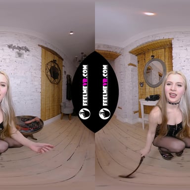 VR180xxx Blonde Tough Lady Miturasu With Whip And Fake Dick FeelmeVR vr porn video