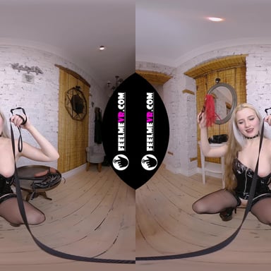 VR180xxx Blonde Tough Lady Miturasu With Whip And Fake Dick FeelmeVR vr porn video