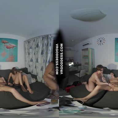 Vacation Nights Lesbian Party With Pussy Licking Strapon And Hitachi Vibrator VRgoddess vr porn video
