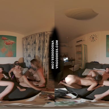 Vacation Nights Lesbian Party With Pussy Licking Strapon And Hitachi Vibrator VRgoddess vr porn video