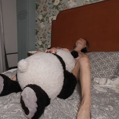 Celestine Beautiful Photoshoot With Panda Plushies TV vr porn video
