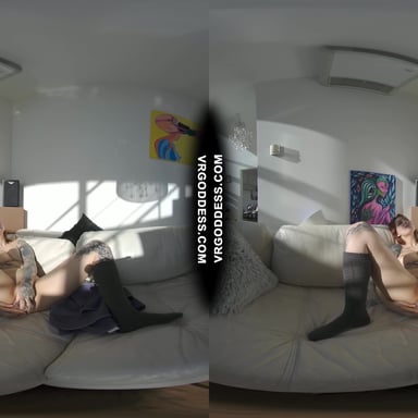 Double Pussy Dildo Gets Stuck Inside Dvp Dpp Hole Stretching Fetish Video VRgoddess vr porn video