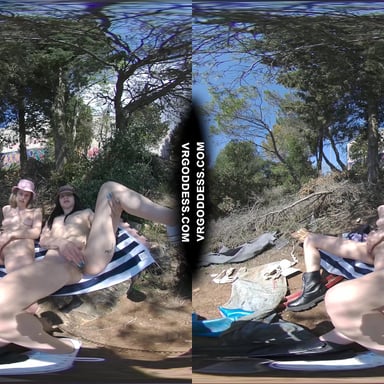 Matty And Josie Public Masturbation Outdoors Next To Abandoned Building VRgoddess vr porn video
