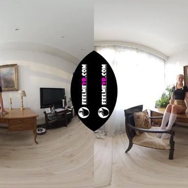 Layza Teeny Model Naked In Photoshoot 3D VR180 Backstage FeelmeVR vr porn video