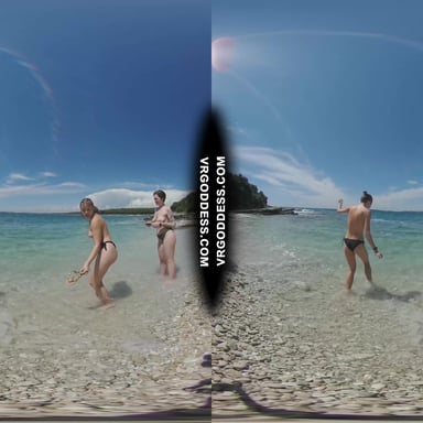Vacation To A Topless Beach Then Late Night 4 Girl Naked Dancing VRgoddess vr porn video