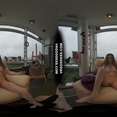 Fresh Face Josie Does Rainy Day First Time Dildo Masturbation VRgoddess vr porn video