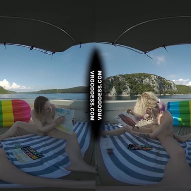 Nude Afternoon On A Yacht Painting Art Creative Porn Ingrida And Diana VRgoddess vr porn video