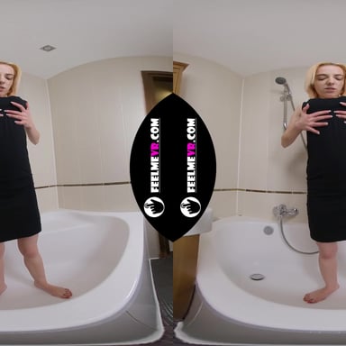 Thumbelina Masturbates In Shower Fly On The Wall VR180 FeelmeVR vr porn video
