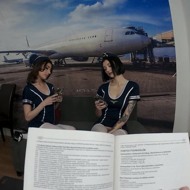 Emily Pink and Madison Quinn Flight Attendants POVCentral vr porn video
