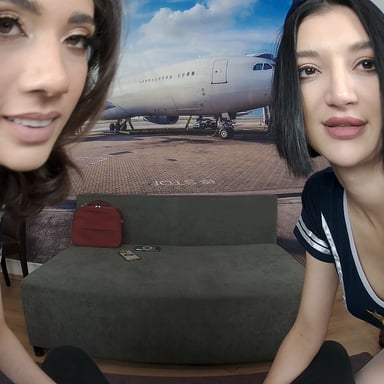Emily Pink and Madison Quinn Flight Attendants POVCentral vr porn video