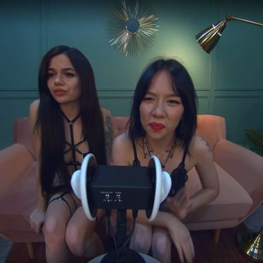 Vortex Project ASMR. Two Girls Will Take Care Of Your Ears Dreamcam vr porn video