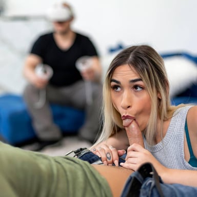 Petting Blowjob with Delilah Day BlowVR vr porn video