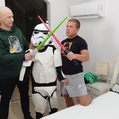 CLARA TRINITY PART ONE - SURPRISE THREESOME for STAR WARS LOVING STEPDAD Immoral Family vr porn video