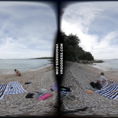 Three Extremely Attractive Models Emmux Rebeka Ruby And Kristina Full Day On Nude Italian Beach VRgoddess vr porn video